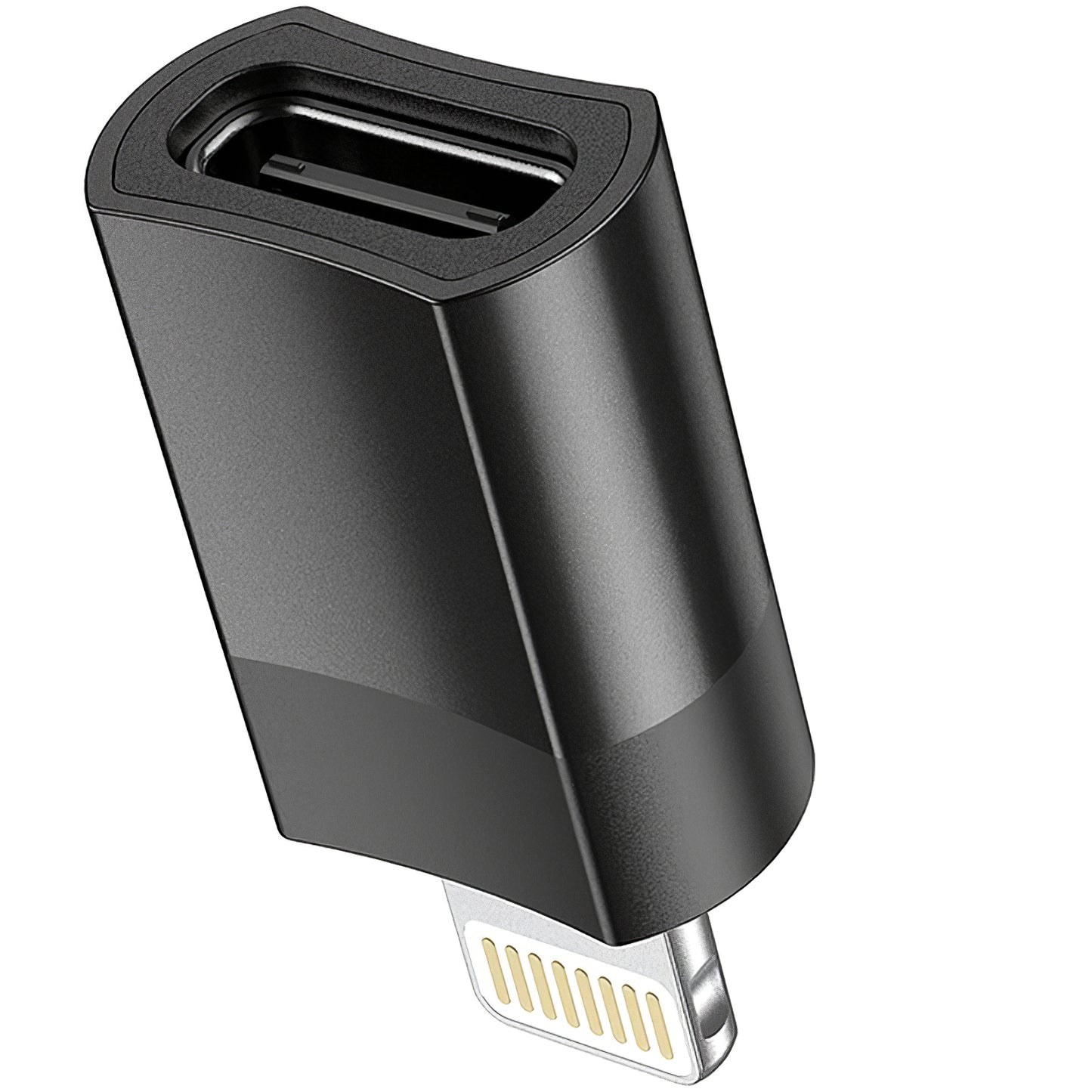 Data and Charging Adapter USB-C - Lightning HOCO UA17, Black 