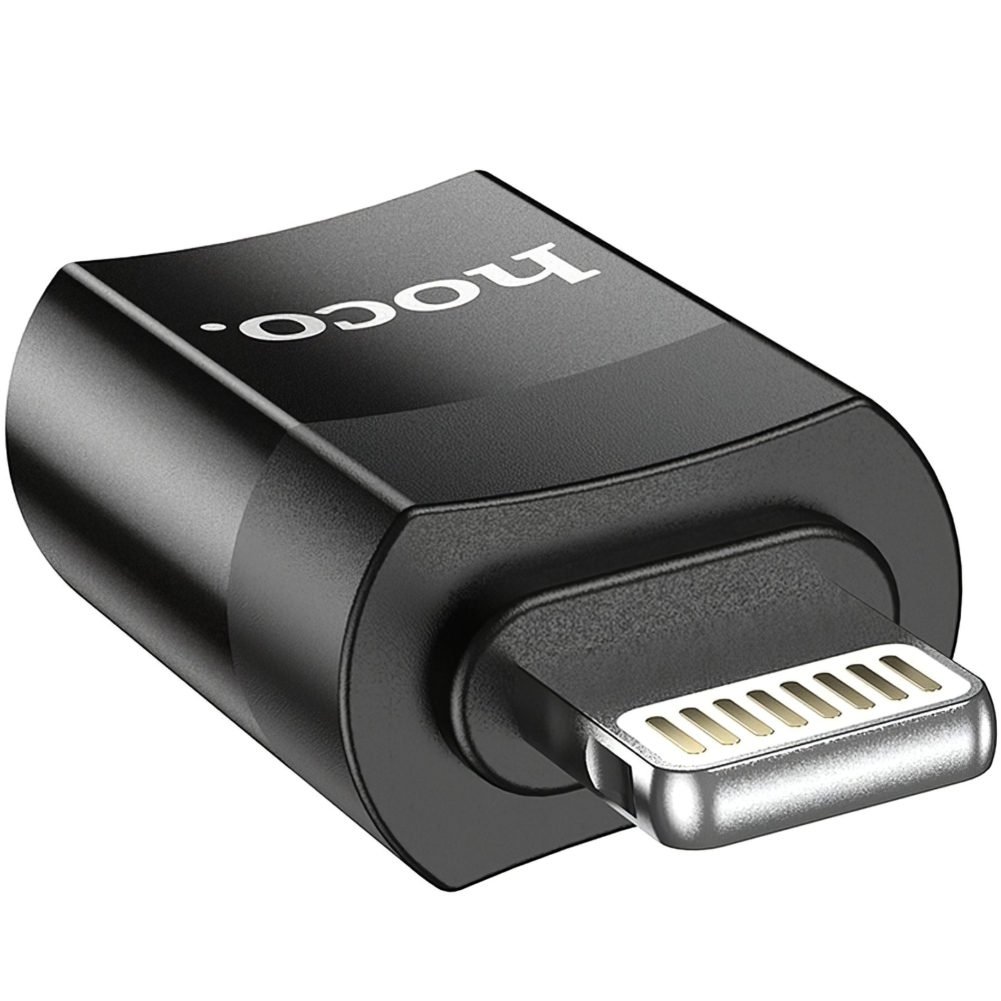 Data and Charging Adapter USB-C - Lightning HOCO UA17, Black 