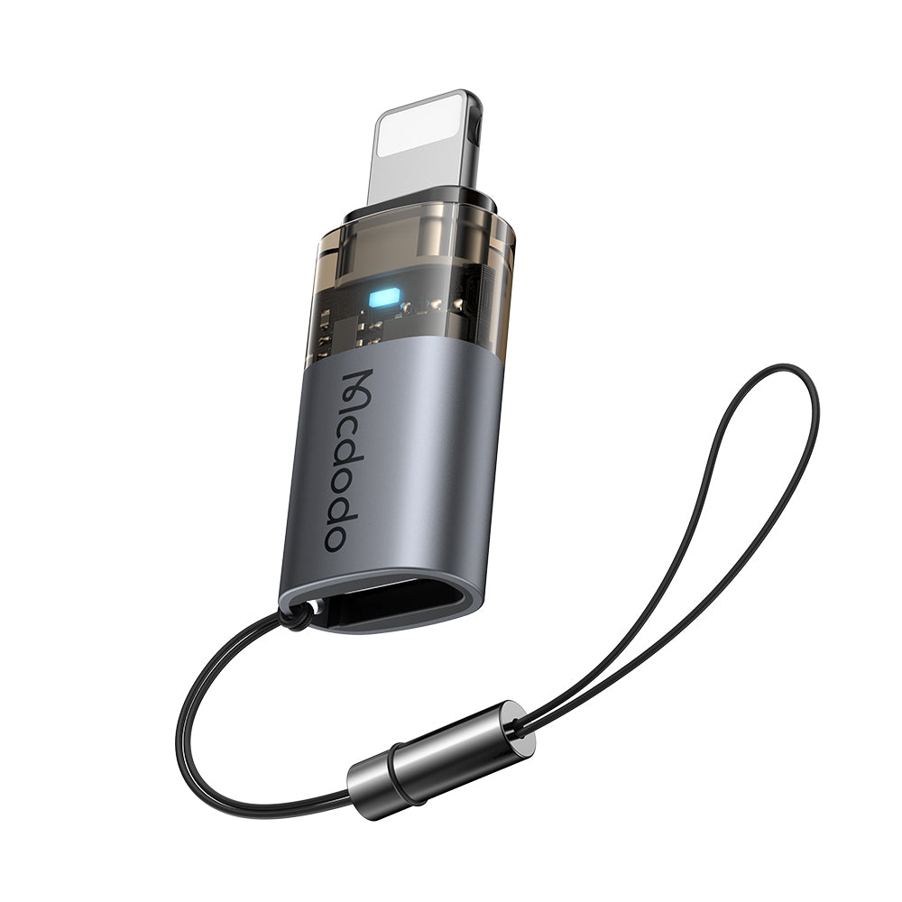 USB-C - Lightning McDodo OT-7630 Data and Charging Adapter, Black