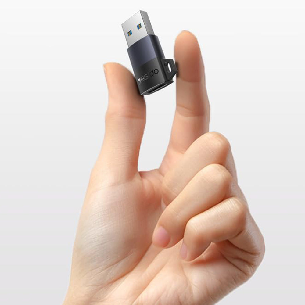 USB-C to USB-A Data and Charging Adapter Yesido GS34, Gray