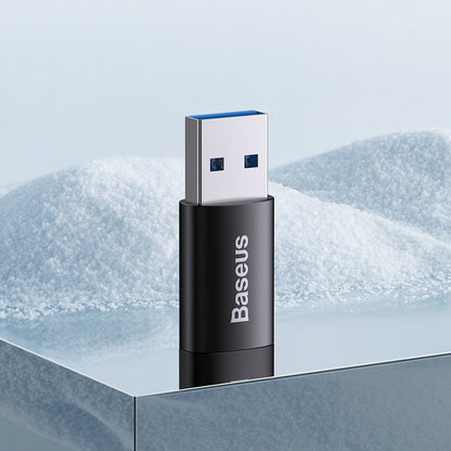 Baseus Ingenuity USB-C to USB-A USB-C Charging and Data Adapter, Black ZJJJQ00010101 