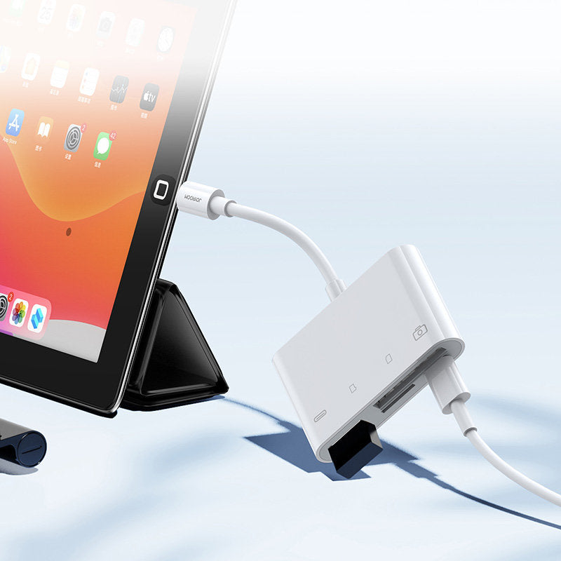 Joyroom OTG Lightning - USB-A / microSD Joyroom, White S-H142