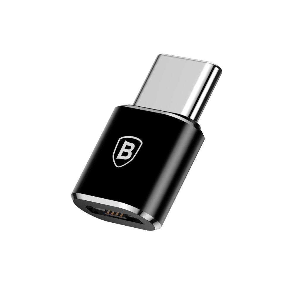 Baseus microUSB - USB-C Data and Charging Adapter, Black CAMOTG-01
