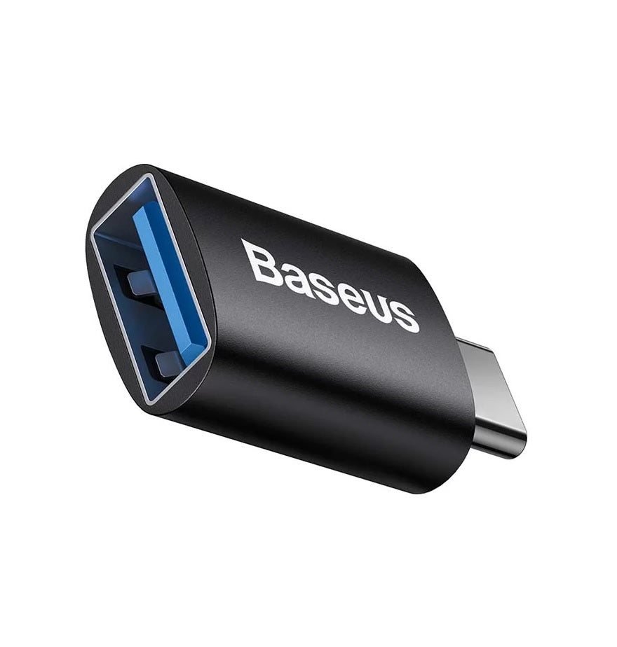 Baseus Ingenuity USB-C to USB-A USB-C OTG Adapter, Black 