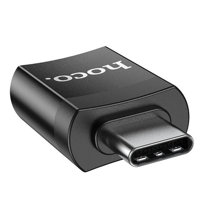 HOCO UA17 USB-C to USB-A OTG Adapter USB-C, Black 