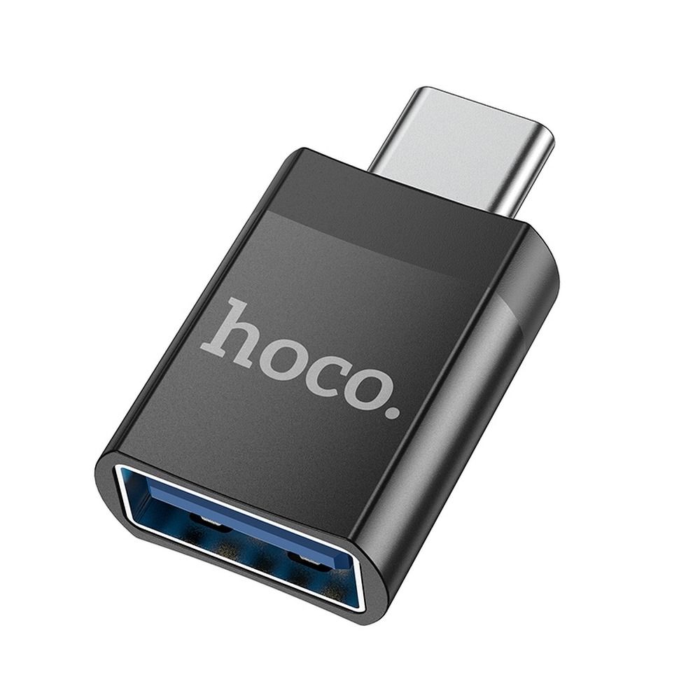 HOCO UA17 USB-C to USB-A OTG Adapter USB-C, Black 