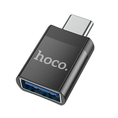 HOCO UA17 USB-C to USB-A OTG Adapter USB-C, Black 