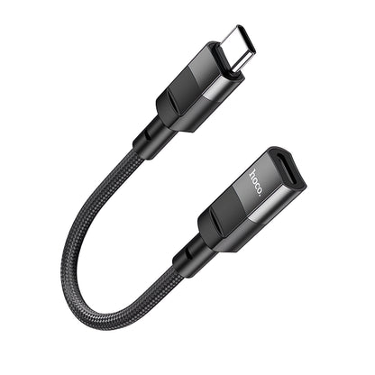 Data and Charging Adapter Lightning - USB-C HOCO U107, 0.1m, Black 
