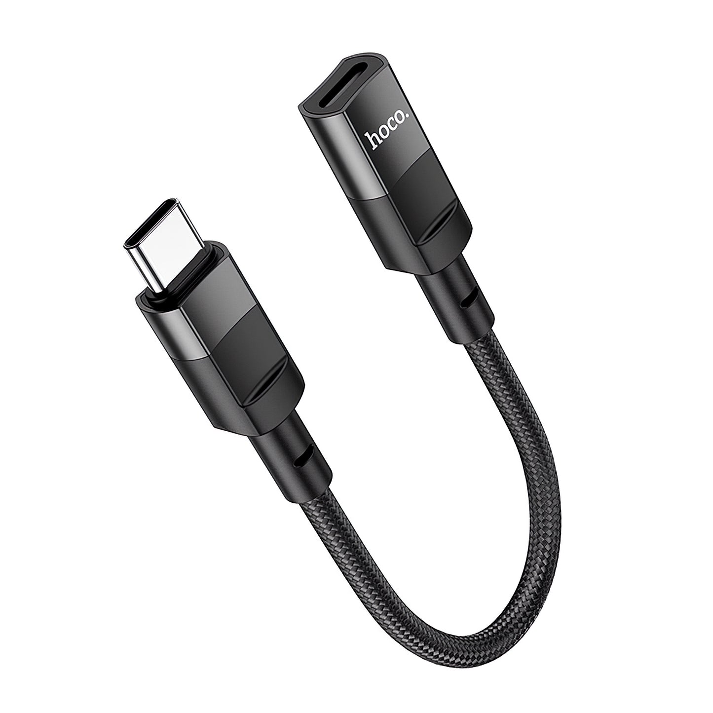 Data and Charging Adapter Lightning - USB-C HOCO U107, 0.1m, Black 