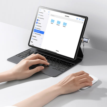 USB-C McDodo OT-7600 Card Reader, USB-A (OTG) - microSD, Black