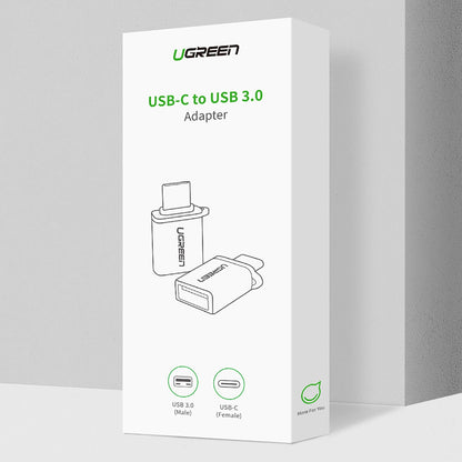 OTG USB-C to USB-A Adapter UGREEN US270 (50283), Gray