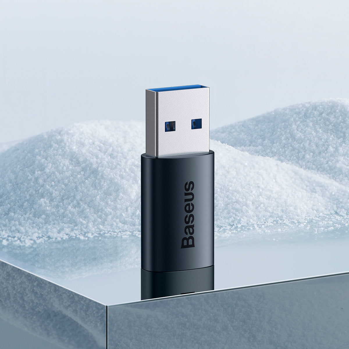 Baseus Ingenuity USB-C - USB-A USB-C Charging and Data Adapter, Blue ZJJJQ000103