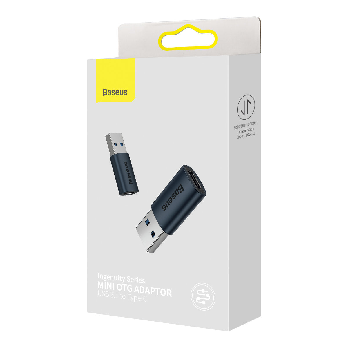 Baseus Ingenuity USB-C - USB-A USB-C Charging and Data Adapter, Blue ZJJJQ000103