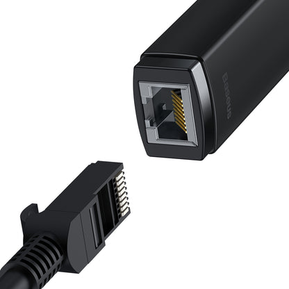 Baseus Lite Network Card, USB-C - RJ45, Black WKQXX000301 