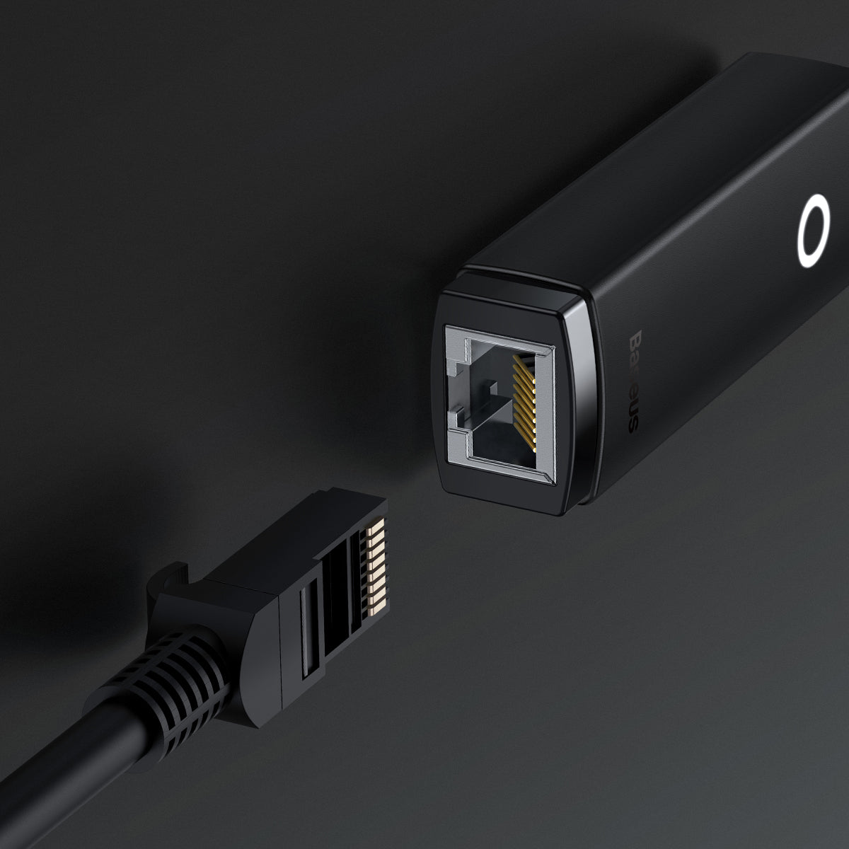 Baseus Lite Network Card, USB-C - RJ45, Black WKQXX000301 