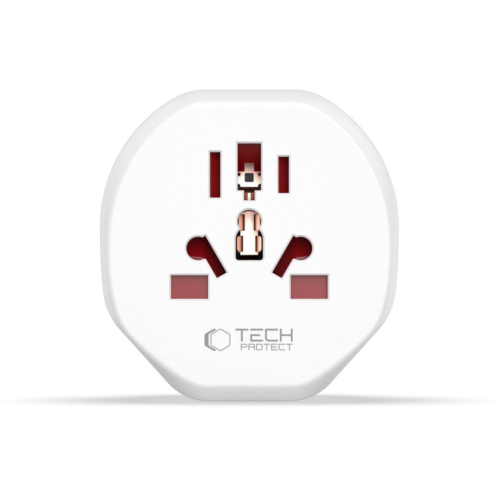 Network Adapter Tech-Protect US / UK / AU / AU / FI / CN - Europe, White 