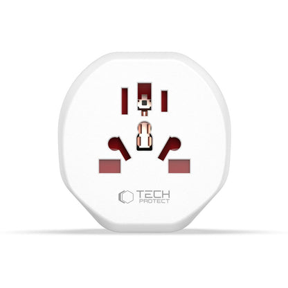 Network Adapter Tech-Protect US / UK / AU / AU / FI / CN - Europe, White 