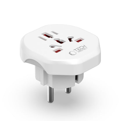 Network Adapter Tech-Protect US / UK / AU / AU / FI / CN - Europe, White 