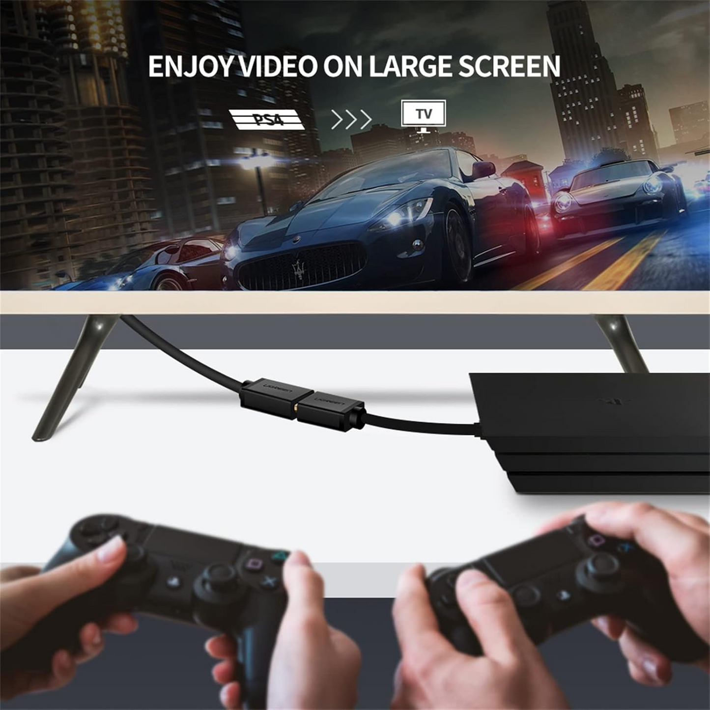 UGREEN 20118 Video Adapter, HDMI - DVI, 1080P, Black