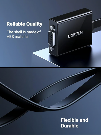 UGREEN CM611 Video Adapter (90813), HDMI - VGA, 1080P, Black