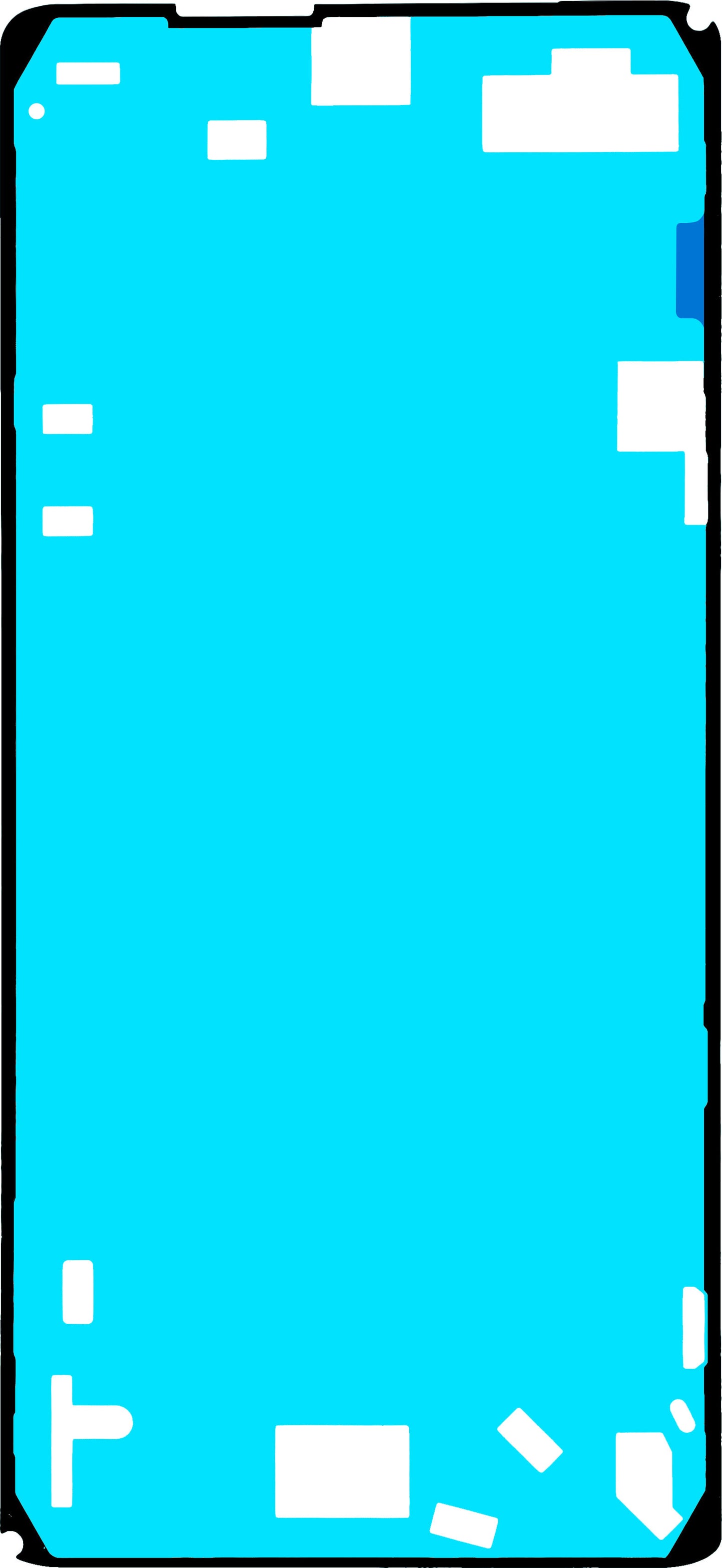 Google Pixel 7 Pro Display Adhesive, Service Pack G806-06898-03