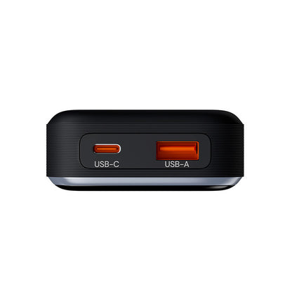 Allity External Battery. APB-200 PocketPower, 10000mAh, 33W, QC + PD, 1 x USB-A - 1 x USB-C, Gray