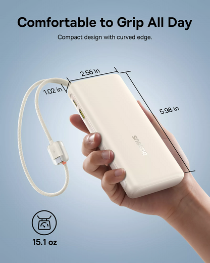 Baseus EnerFill FC41 External Battery, 20000mAh, 100W, QC + PD, 1 x USB-A - 3 x USB-C, White E0028N04