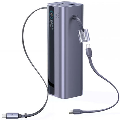 Baseus EnerGeek GR11 External Battery, 25000mAh, 200W, QC + PD, 1 x USB-A - 3 x USB-C, Gray E0028Q00
