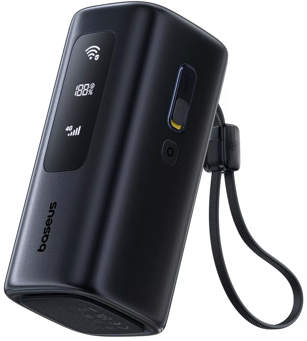 Baseus EnerGeek GX11 External Battery, 20000mAh, 67W, QC + PD, 1 x USB-A - 2 x USB-C, Black E0025701