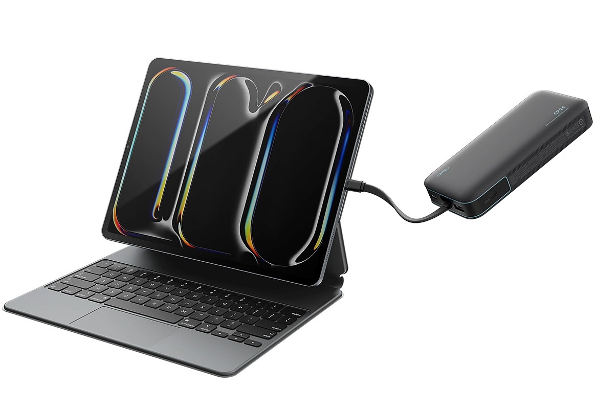 Cuktech LPB200N External Battery, 20000mAh, 40W, QC + PD, 1 x USB-A - 2 x USB-C, Black