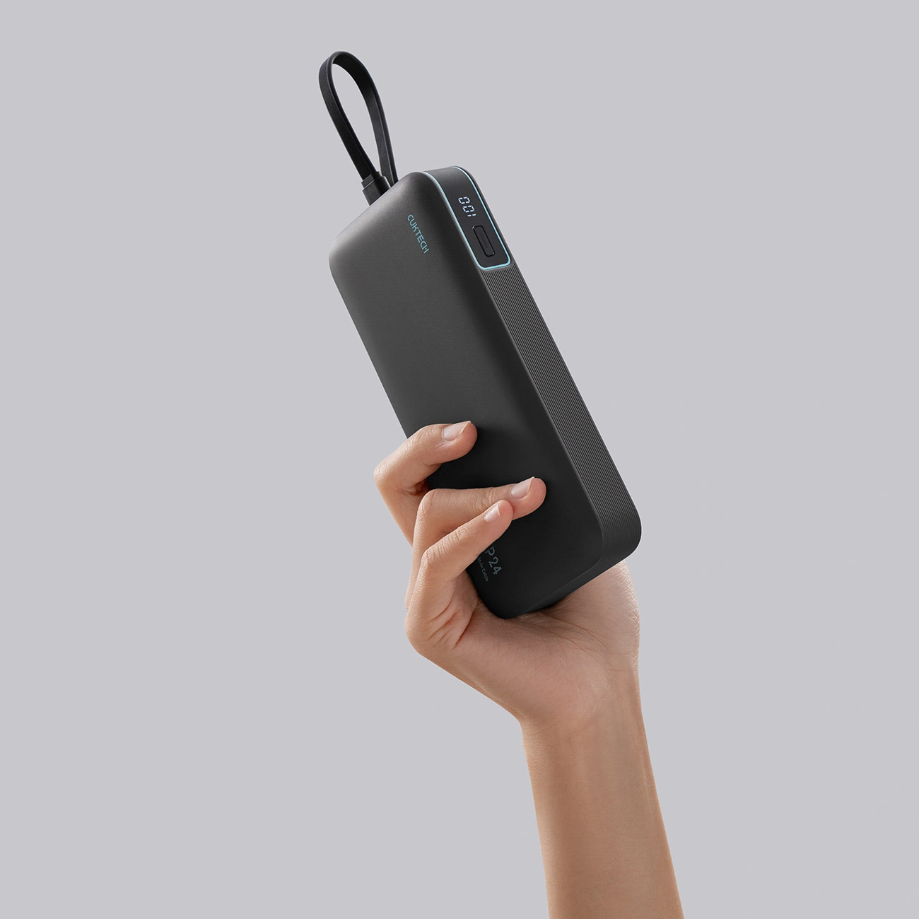 Cuktech LPB200N External Battery, 20000mAh, 40W, QC + PD, 1 x USB-A - 2 x USB-C, Black