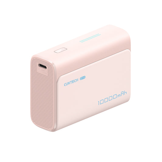 Cuktech CP13 External Battery, 10000mAh, 30W, QC + PD, 1 x USB-A - 1 x USB-C, Pink CUK0PB100DPK