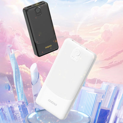 Dudao K10 External Battery, 10000mAh, 12W, 2 x USB-A, Black
