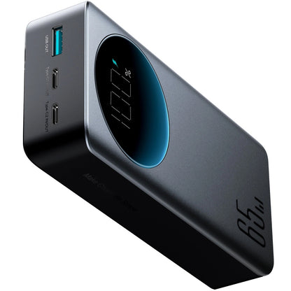 External Battery Joyroom JR-PBF05, 30000mAh, 65W, QC + PD, 1 x USB-A - 2 x USB-C, Black 