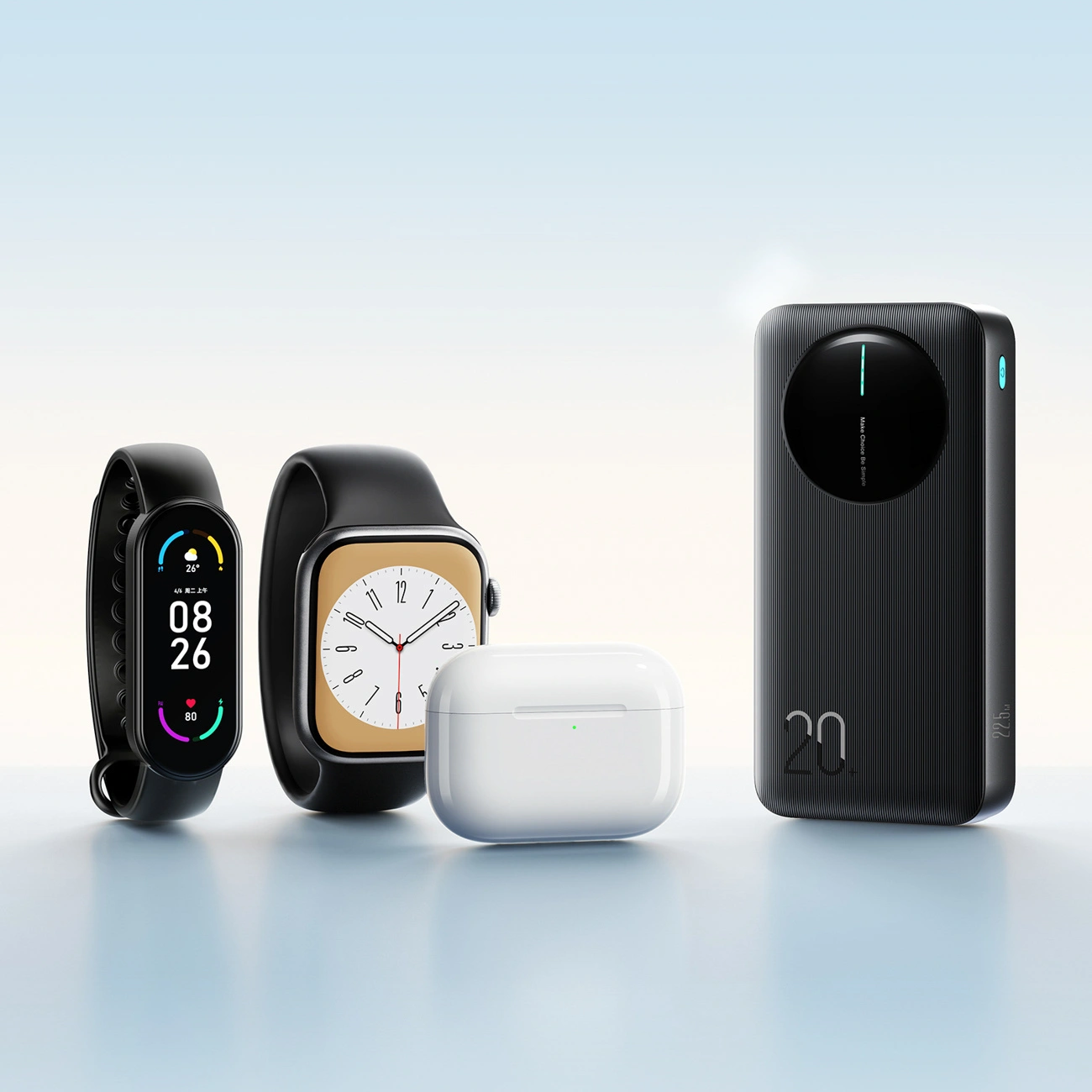 Joyroom JR-PBF14 Pro External Battery, 20000mAh, 22.5W, QC + PD, 1 x USB-C - 2 x USB-A, Black