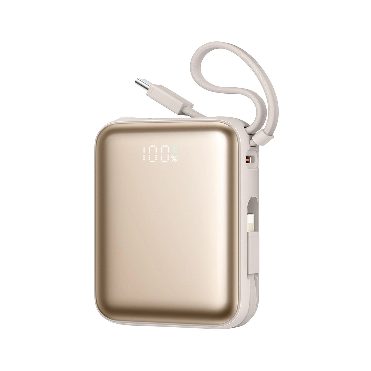 Joyroom JR-PBF27 External Battery, 10000mAh, 22.5W, PD, 1 x Lightning - 2 x USB-C, Gold