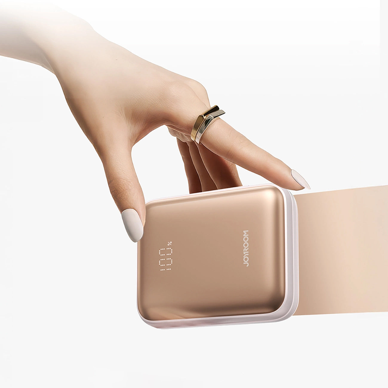 Joyroom JR-PBF27 External Battery, 10000mAh, 22.5W, PD, 1 x Lightning - 2 x USB-C, Gold