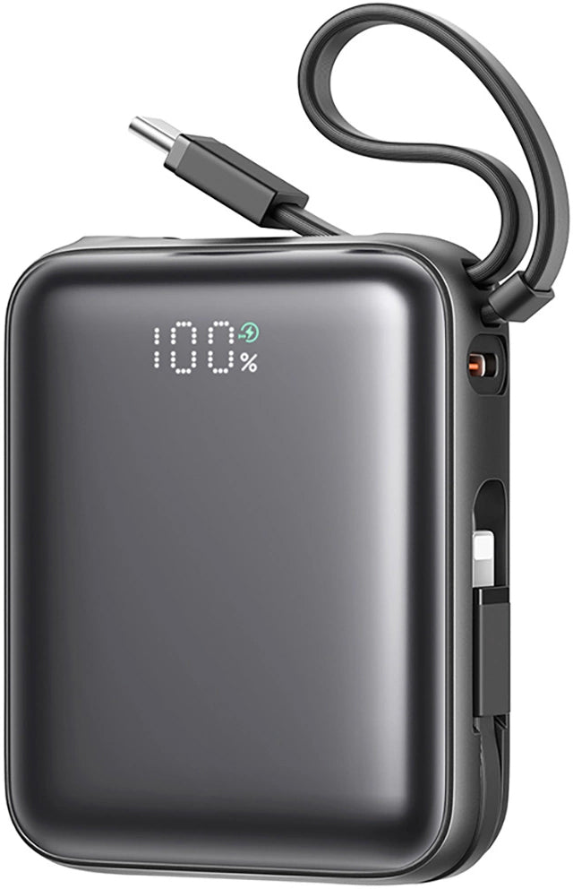 Joyroom JR-PBF27 External Battery, 10000mAh, 22.5W, QC + PD, 1 x Lightning - 2 x USB-C, Black