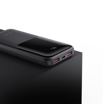 Baterie Externa Tech-Protect PB01, 10000mAh, 22.5W, QC + PD, 1 x USB-C - 2 x USB-A, Neagra