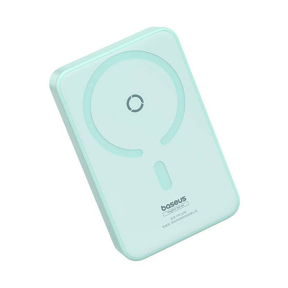 Baseus MagPro PPCXZ05 Wireless External Battery, 5000mAh, 20W, PD + FQI, 1 x QI - 1 x USB-C, Green P10064101333-00
