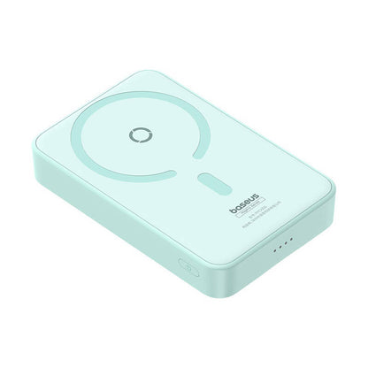 Baseus MagPro PPCXZ05 Wireless External Battery, 5000mAh, 20W, PD + FQI, 1 x QI - 1 x USB-C, Green P10064101333-00