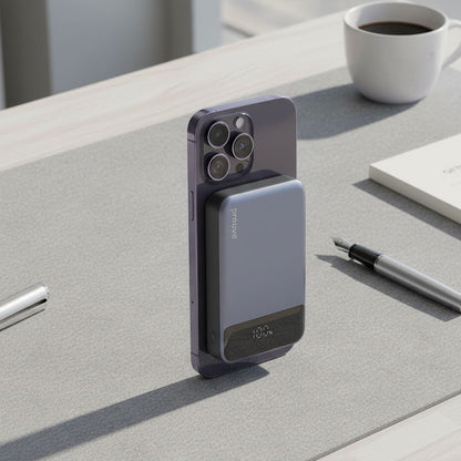 Proove Hoodman Wireless External Battery, 10000mAh, 20W, PD + FQI, 1 x QI - 1 x USB-C, Gray PBH120010003