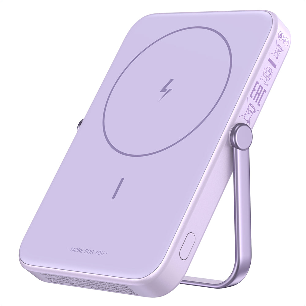 UGREEN PB571 Uno Wireless External Battery, 5000mAh, 20W, PD + FQI, 1 x QI - 1 x USB-C, Purple