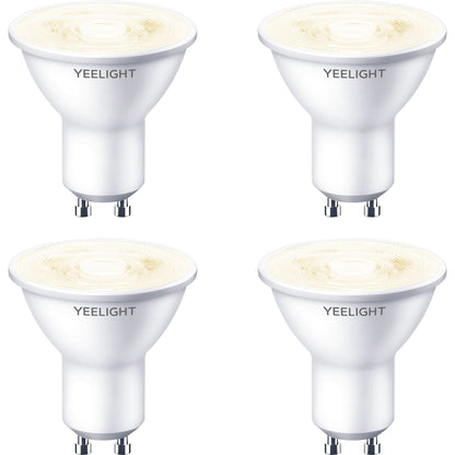 Yeelight W1 LED Bulb, Wi-Fi, GU10, 4.8W, 2700K, 350lm, Set of 4 pieces, White YLDP004 