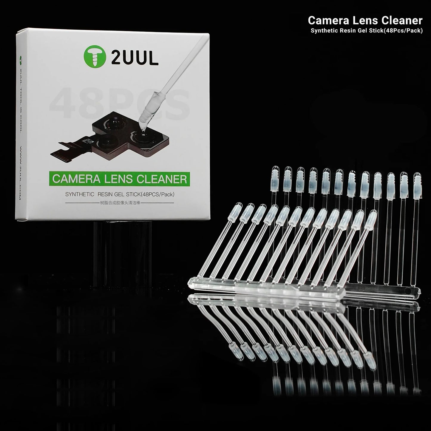 2UUL CL21 Dust Removal Swab for Phone Camera, Set of 48 pieces