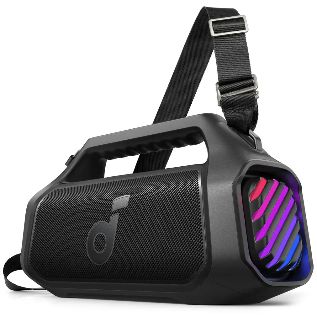Anker SoundCore Boom 2 Plus Portable Bluetooth Speaker, 140W, TWS, RGB, Waterproof, Black A3134011