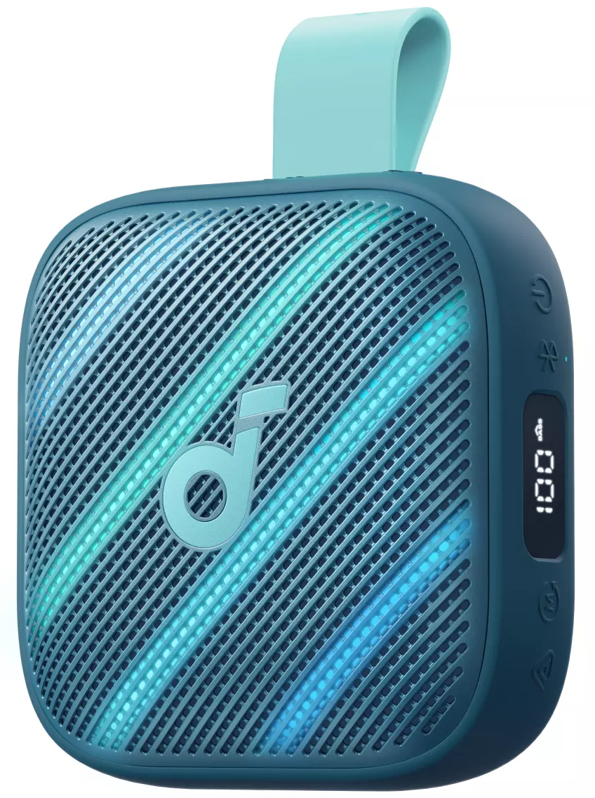 Anker SoundCore Boom Go 3i Portable Bluetooth Speaker, 15W, TWS, RGB, Waterproof, Blue, Resealed D5103030
