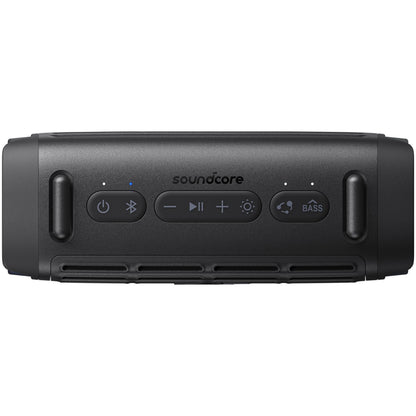 Anker SoundCore Boom 3i Portable Bluetooth Speaker, 50W, RGB, Waterproof, Black D5100010
