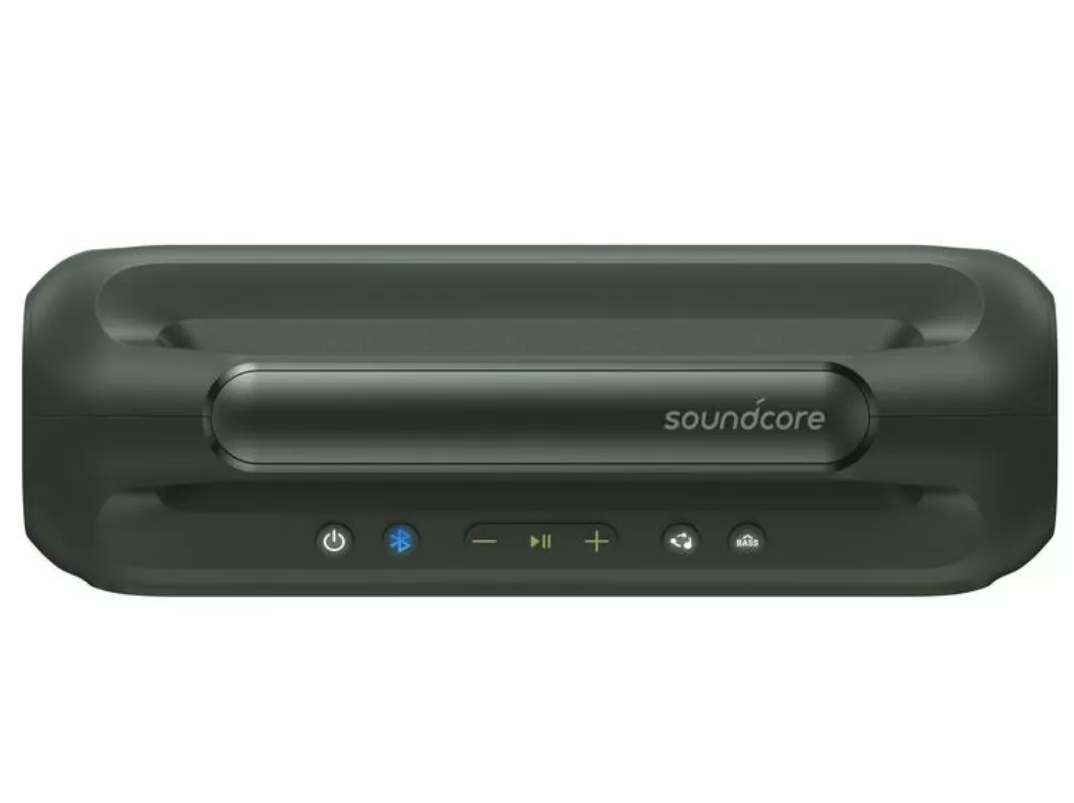 Anker SoundCore Boom 2 New Version Portable Bluetooth Speaker, 80W, TWS, RGB, Waterproof, Green A3138062