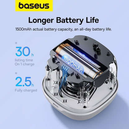 Portable Bluetooth Speaker Baseus AeQur V2, White 